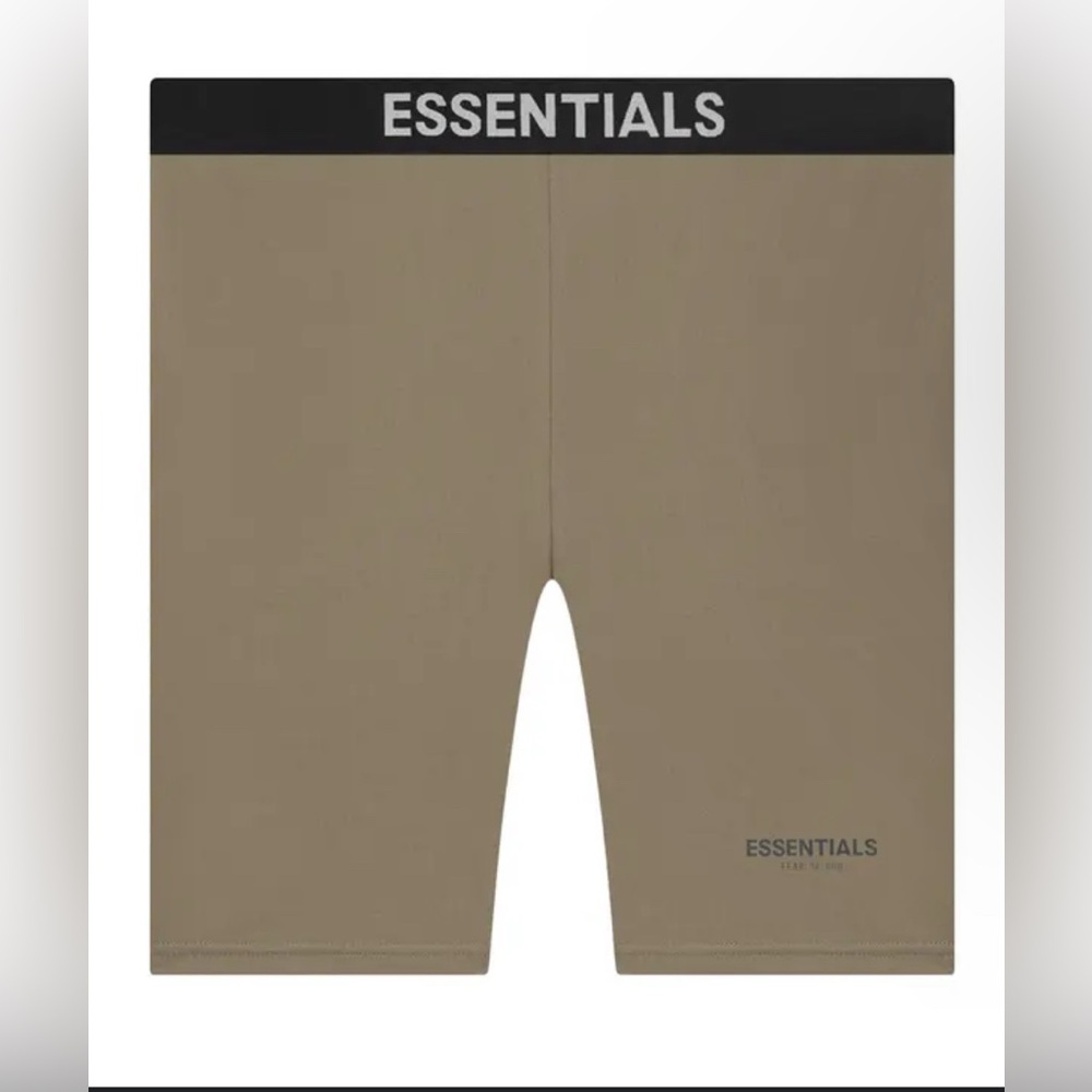 NWT Fear of God Essentials Biker Shorts XXS color Harvest